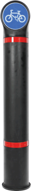 XLast Nuvo Sign Bollard for vehicle access restriction and prevention, available at Blakedale