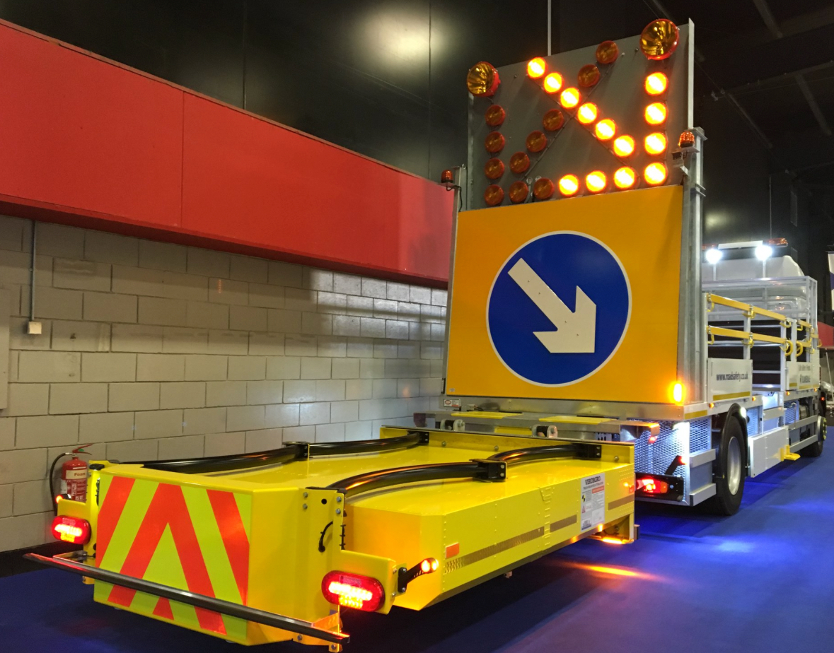 Blakedale IPV with fitted crash cushion and LP13 light arrow board