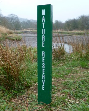 Information Post Sign for use in Nature Reserves