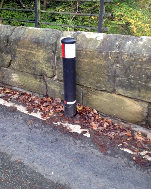 Xlast Nuvo D150 Bollard on the Road